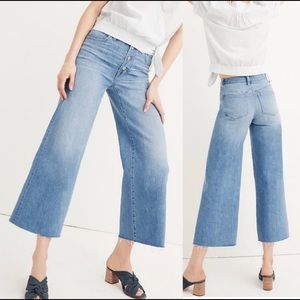 Madewell Wide-Leg Crop Jeans: Button-Front Edition